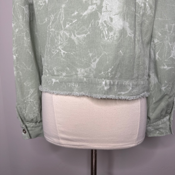 La Miel Tie Dye Light Green Jacket Size Large - Picture 7 of 9